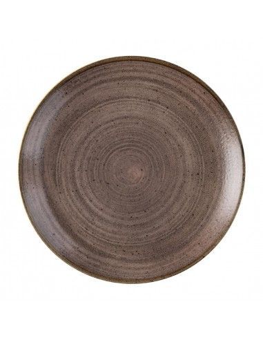 Assiettes avec rebord Churchill Stonecast Raw Evolve Brown 217mm (Lot de 12)