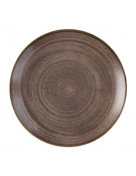 Assiettes avec rebord Churchill Stonecast Raw Evolve Brown 217mm (Lot de 12)