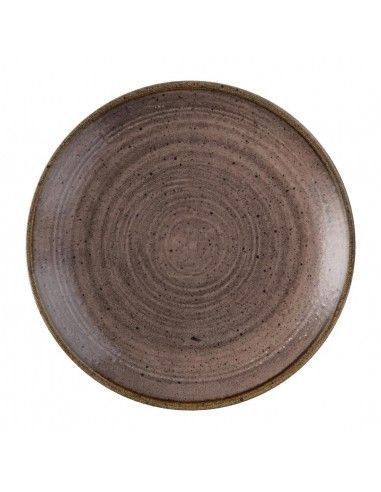 Assiettes avec rebord Churchill Stonecast Raw Evolve Brown 165mm (Lot de 12)