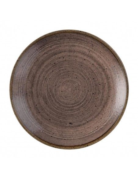 Assiettes avec rebord Churchill Stonecast Raw Evolve Brown 165mm (Lot de 12)