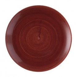 Assiettes avec rebord Churchill Stonecast Patina Evolve Red Rust 288mm (Lot de 12)