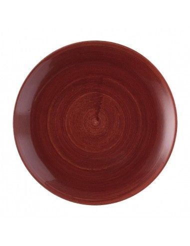 Assiettes avec rebord Churchill Stonecast Patina Evolve Red Rust 288mm (Lot de 12)