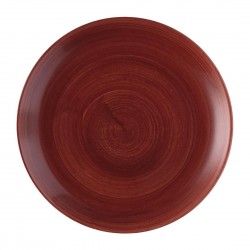 Assiettes avec rebord Churchill Stonecast Patina Evolve Red Rust 260mm (Lot de 12)
