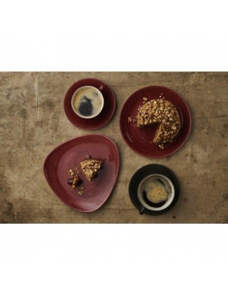 Assiettes avec rebord Churchill Stonecast Patina Evolve Red Rust 217mm (Lot de 12)