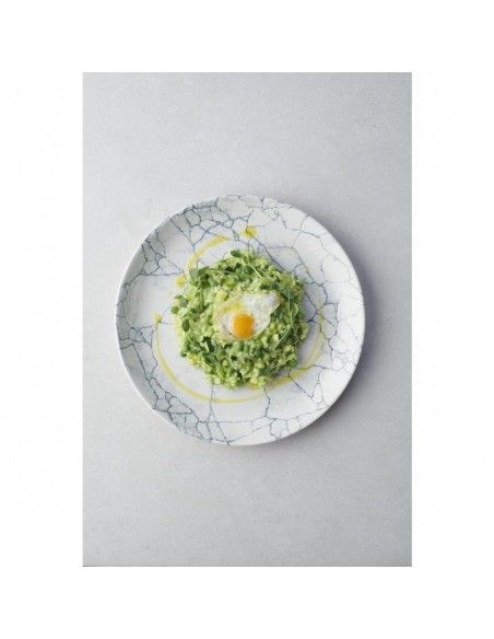 Assiettes rondes Churchill Studio Prints Kintsugi Pearl Evolve Grey 286mm (Lot de 12)