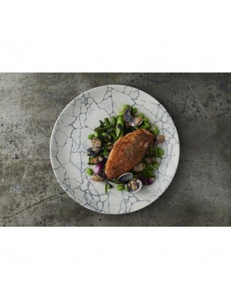 Assiettes rondes Churchill Studio Prints Kintsugi Pearl Evolve Grey 286mm (Lot de 12)