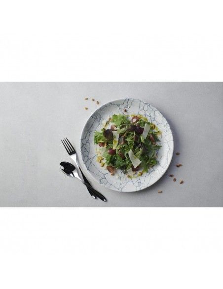Assiettes rondes Churchill Studio Prints Kintsugi Pearl Evolve Grey 217mm (Lot de 12)