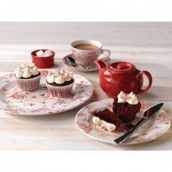 Assiettes plates Churchill Rose Chintz Cranberry 170mm (Lot de 6) 2