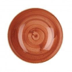 Assiettes coupes rondes Churchill Stonecast Spiced Orange 182mm (Lot de 12)