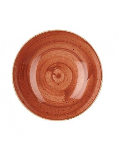 Assiettes coupes rondes Churchill Stonecast Spiced Orange 182mm (Lot de 12)