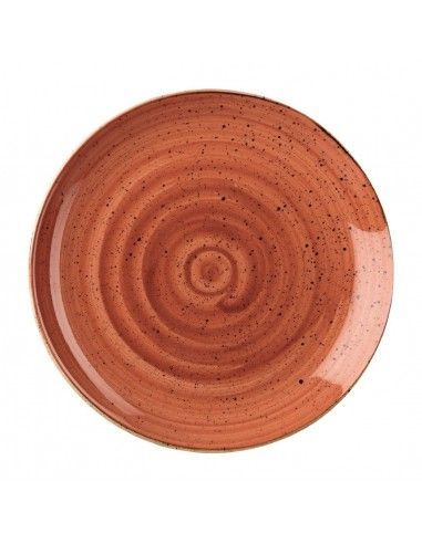 Assiettes rondes Churchill Stonecast Spiced Orange Evolve 288mm (Lot de 12)