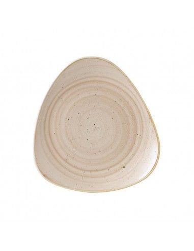 Assiettes triangulaires Churchill Stonecast Nutmeg Cream 311mm (Lot de 6)