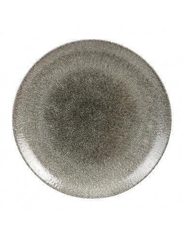 Assiettes rondes Churchill Studio Prints Raku Quartz Black 288mm (Lot de 12)