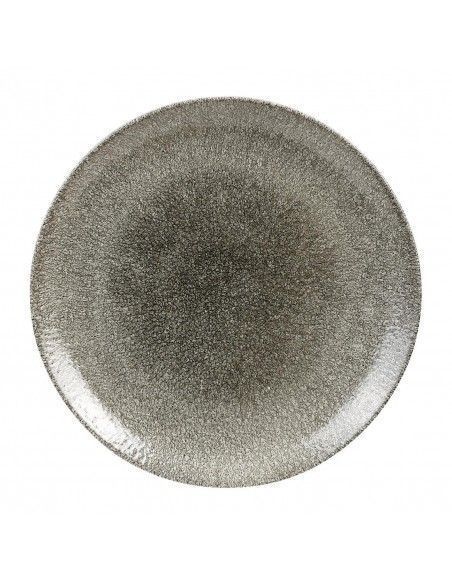 Assiettes rondes Churchill Studio Prints Raku Quartz Black 288mm (Lot de 12)