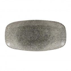 Assiettes oblongues Churchill Studio Prints Raku Quartz Black 298mm (Lot de 12)