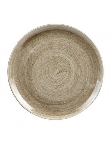Assiettes rondes Churchill Stonecast Patina Antique Taupe 324mm (Lot de 6)