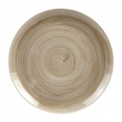 Assiettes rondes Churchill Stonecast Patina Antique Taupe 288mm (Lot de 10)