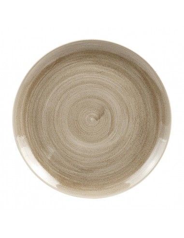 Assiettes rondes Churchill Stonecast Patina Antique Taupe 288mm (Lot de 10)