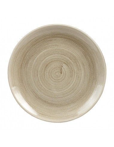 Assiettes rondes Churchill Stonecast Patina Antique Taupe 260mm (Lot de 9)