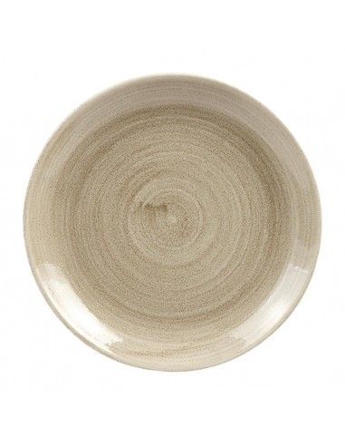 Assiettes rondes Churchill Stonecast Patina Antique Taupe 217mm (Lot de 12)