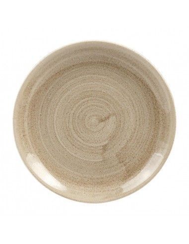 Assiettes rondes Churchill Stonecast Patina Antique Taupe 165mm (Lot de 11)