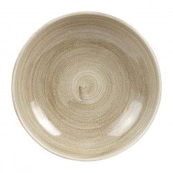Assiettes rondes Churchill Stonecast Patina Antique Taupe 248mm (Lot de 8)