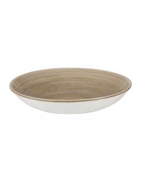 Assiettes rondes Churchill Stonecast Patina Antique Taupe 248mm (Lot de 8)