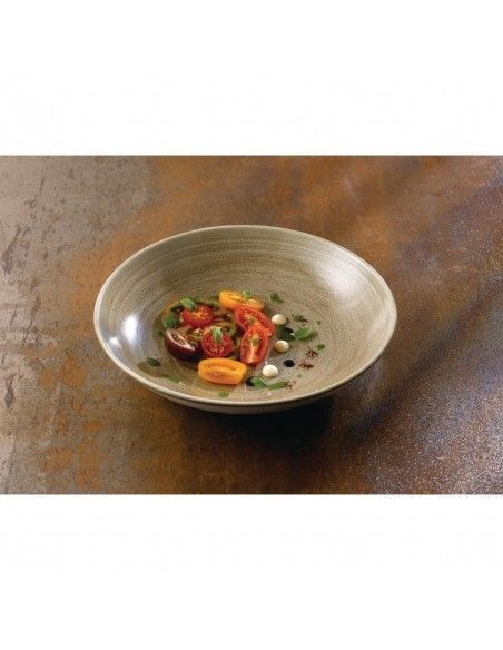 Assiettes rondes Churchill Stonecast Patina Antique Taupe 182mm (Lot de 7)