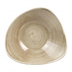 Bols triangulaires Churchill Stonecast Patina Antique Taupe 235mm (Lot de 12) 2