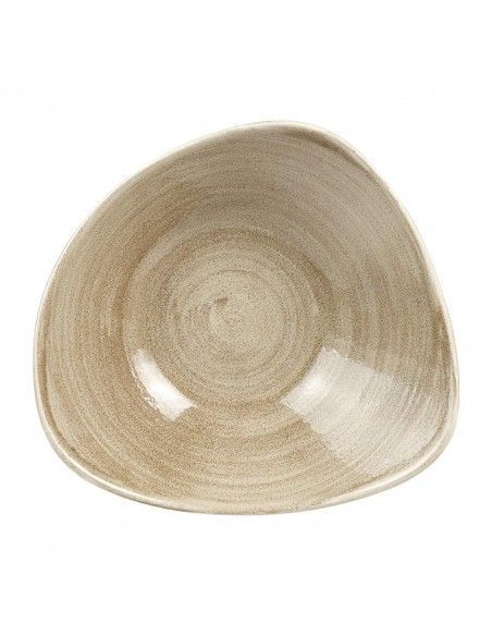 Bols triangulaires Churchill Stonecast Patina Antique Taupe 235mm (Lot de 12)