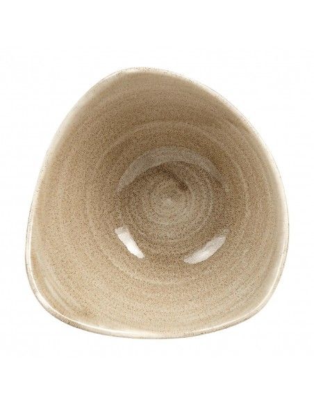 Bols triangulaires Churchill Stonecast Patina Antique Taupe 153mm (Lot de 12)
