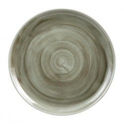 Assiettes rondes Churchill Stonecast Patina Antique Green 324mm (Lot de 6)