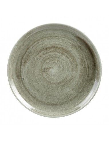 Assiettes rondes Churchill Stonecast Patina Antique Green 288mm (Lot de 12)