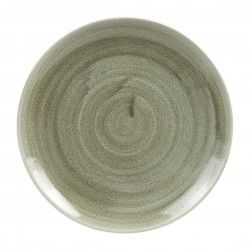 Assiettes rondes Churchill Stonecast Patina Antique Green 217mm (Lot de 12)