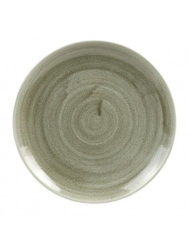 Assiettes rondes Churchill Stonecast Patina Antique Green 217mm (Lot de 12)
