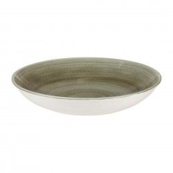 Assiettes coupes rondes Churchill Stonecast Patina Antique Green 248mm (Lot de 12)