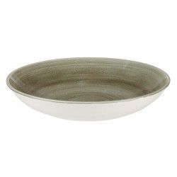 Assiettes coupes rondes Churchill Stonecast Patina Antique Green 182mm (Lot de 12) 2