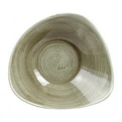 Bols triangulaires Churchill Stonecast Patina Antique Green 235mm (Lot de 12) 2