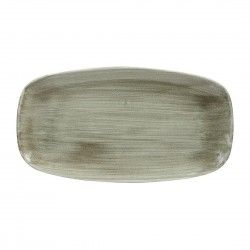 Assiettes oblongues Churchill Stonecast Patina Antique Green 355mm (Lot de 6)