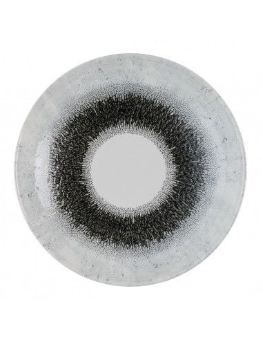 Assiettes coupes rondes Churchill Studio Prints Fusion Black Evolve 247mm (Lot de 12)