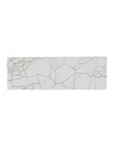 Assiettes oblongues Churchill Studio Prints Kintsugi Agate Grey 330x110mm (Lot de 6)