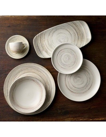 Assiettes rondes Churchill Elements Dune Evolve 260mm (Lot de 12)