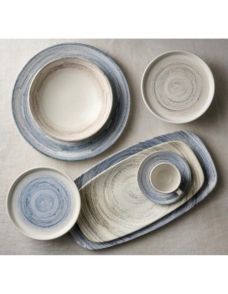 Assiettes rondes Churchill Elements Coast Evolve 220mm (Lot de 12)