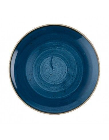 Assiettes rondes Churchill Stonecast Java Blue Evolve 260mm (Lot de 12)