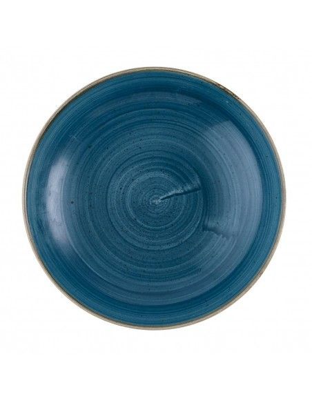 Assiettes coupe ronde Churchill Stonecast Java Blue Evolve 247mm (Lot de 12)