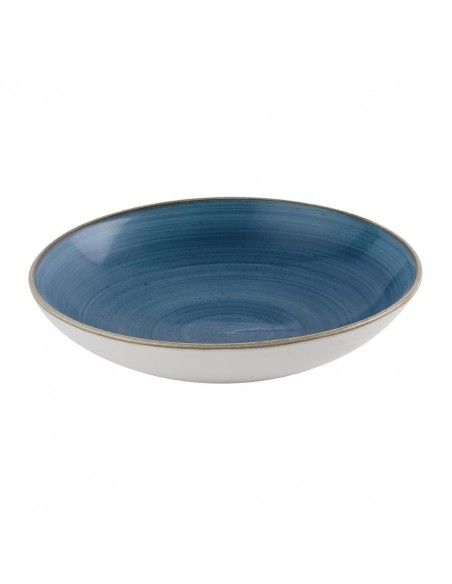 Assiettes coupe ronde Churchill Stonecast Java Blue Evolve 247mm (Lot de 12)
