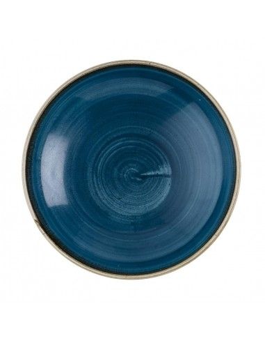 Assiettes coupe ronde Churchill Stonecast Java Blue 184mm (Lot de 12)