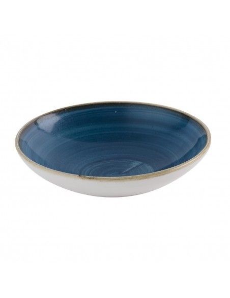 Assiettes coupe ronde Churchill Stonecast Java Blue 184mm (Lot de 12)
