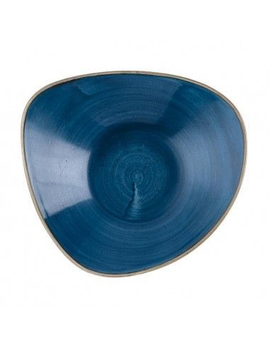 Bols triangulaires Churchill Stonecast Java Blue Lotus 228mm (Lot de 12)