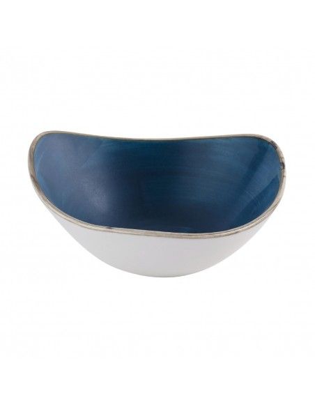 Bols triangulaires Churchill Stonecast Java Blue Lotus 152mm (Lot de 12)